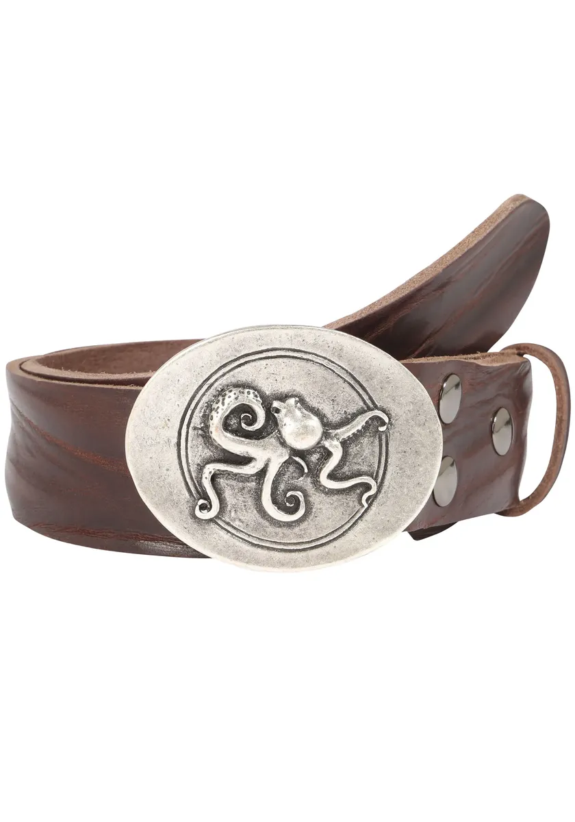 Кожаный ремень LIFEBURG by showroom 019° со сменной застежкой "Oktopus Oval Silver" Rettungsring By Showroom 019°, коричневый
Кожаный ремень LIFEBURG by showroom 019° со сменной застежкой "Oktopus Oval Silver" Rettungsring By Showroom 019°, коричневый