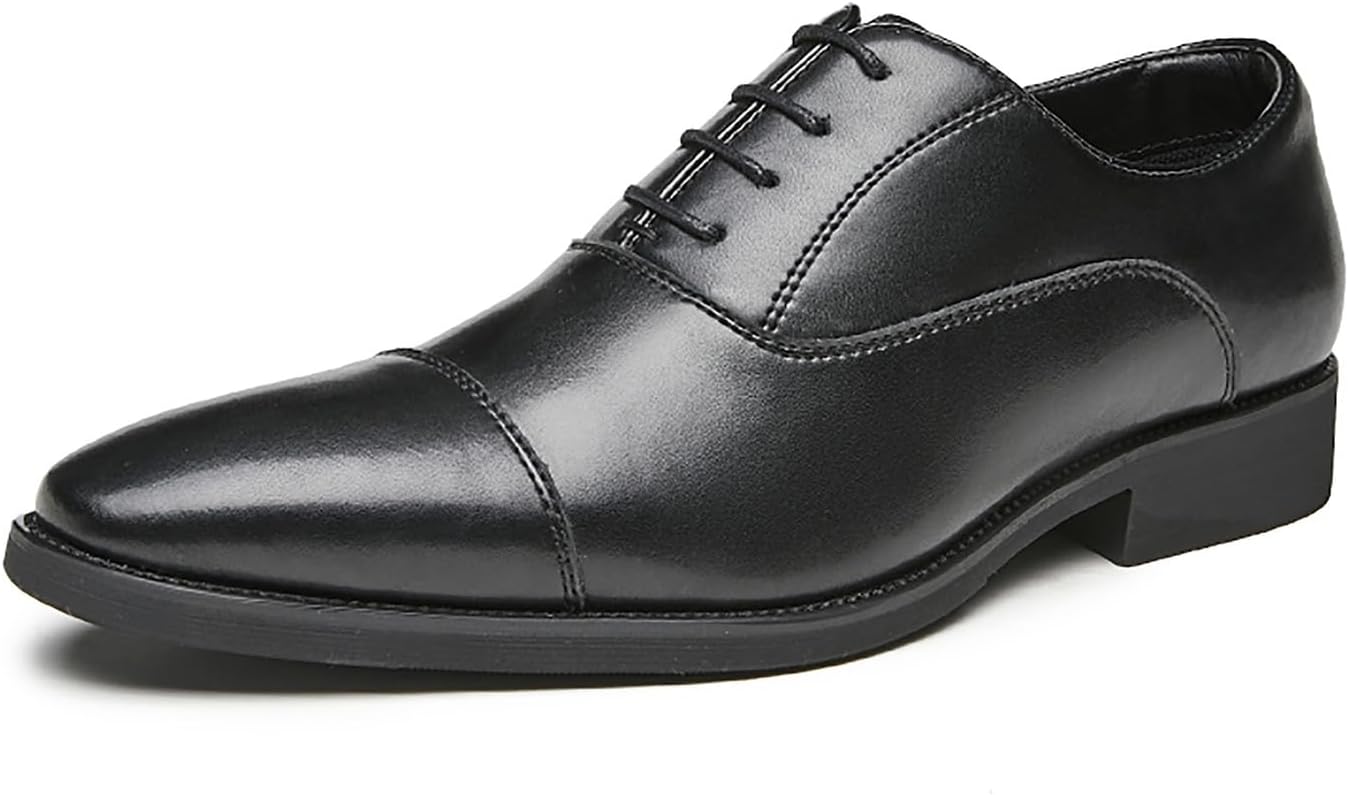 Мужские туфли с закрытым носком, оксфорды из кожи, формальные туфли под смокинг, повседневные дерби, свадебные туфли для мужчин Santimon, черный
Мужские туфли с закрытым носком, оксфорды из кожи, формальные туфли под смокинг, повседневные дерби, свадебные туфли для мужчин Santimon, черный