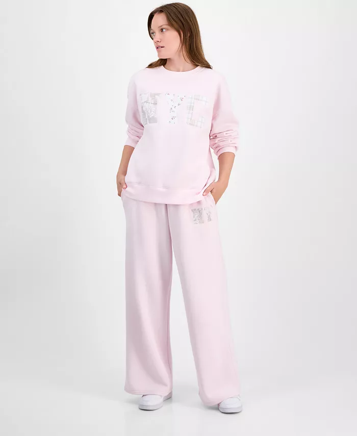 Молодежная флисовая толстовка с круглым вырезом и флисовыми нашивками, широкие спортивные штаны с флисовыми нашивками Madden Girl, розовый
Молодежная флисовая толстовка с круглым вырезом и флисовыми нашивками, широкие спортивные штаны с флисовыми нашивками Madden Girl, розовый