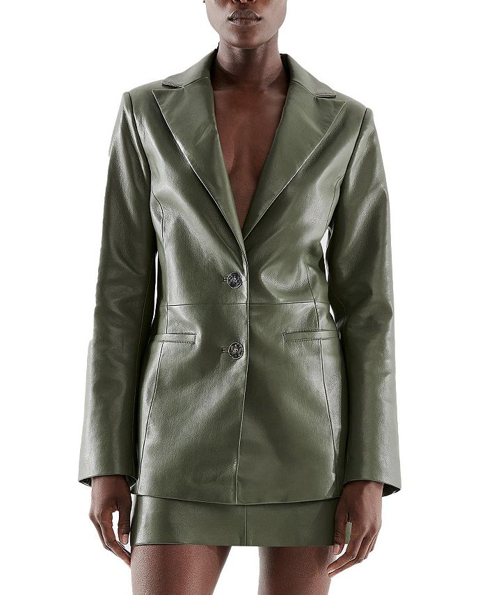 Даллас Блейзер из переработанной кожи AS by DF, зеленый
Даллас Блейзер из переработанной кожи AS by DF, зеленый