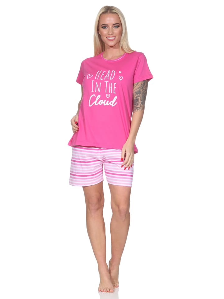 NORMANN Пижамный комплект с короткими рукавами в полоску, размер 126 10 802, розовый
NORMANN Пижамный комплект с короткими рукавами в полоску, размер 126 10 802, розовый