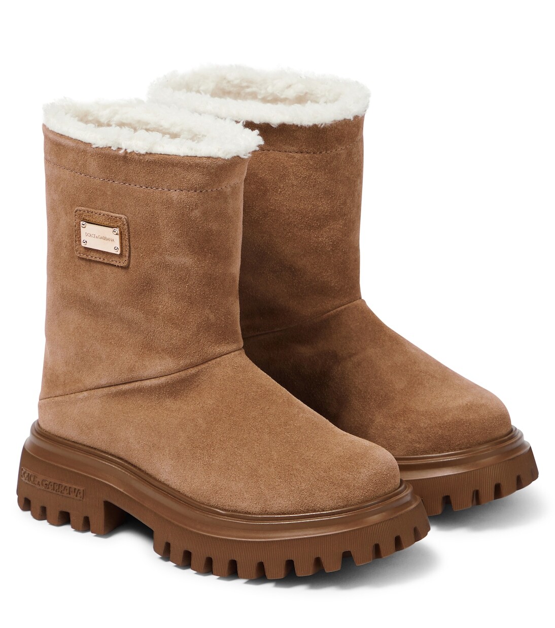 Замшевые ботильоны Dolce&Gabbana Kids, коричневый
Замшевые ботильоны Dolce&Gabbana Kids, коричневый