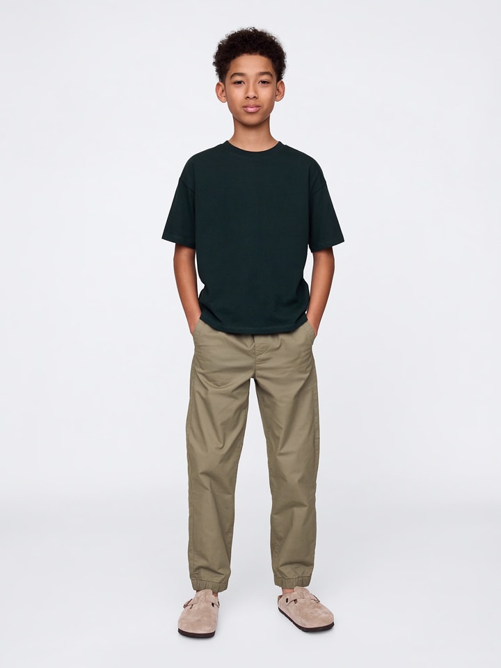 Тканевые брюки GAP, хаки 
Тканевые брюки GAP, хаки