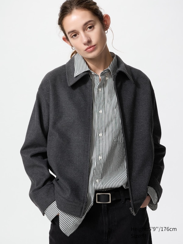 Блузон на молнии из начесанного джерси Uniqlo, 08 dark grey
Блузон на молнии из начесанного джерси Uniqlo, 08 dark grey