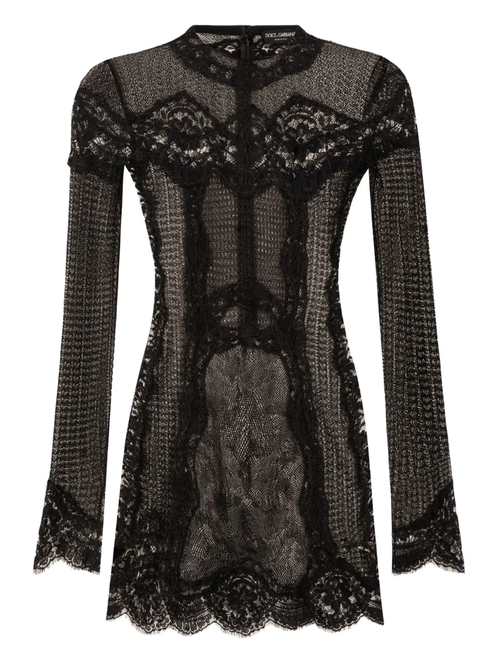 Платье мини с длинными рукавами и кружевом DOLCE & GABBANA, черный
Платье мини с длинными рукавами и кружевом DOLCE & GABBANA, черный