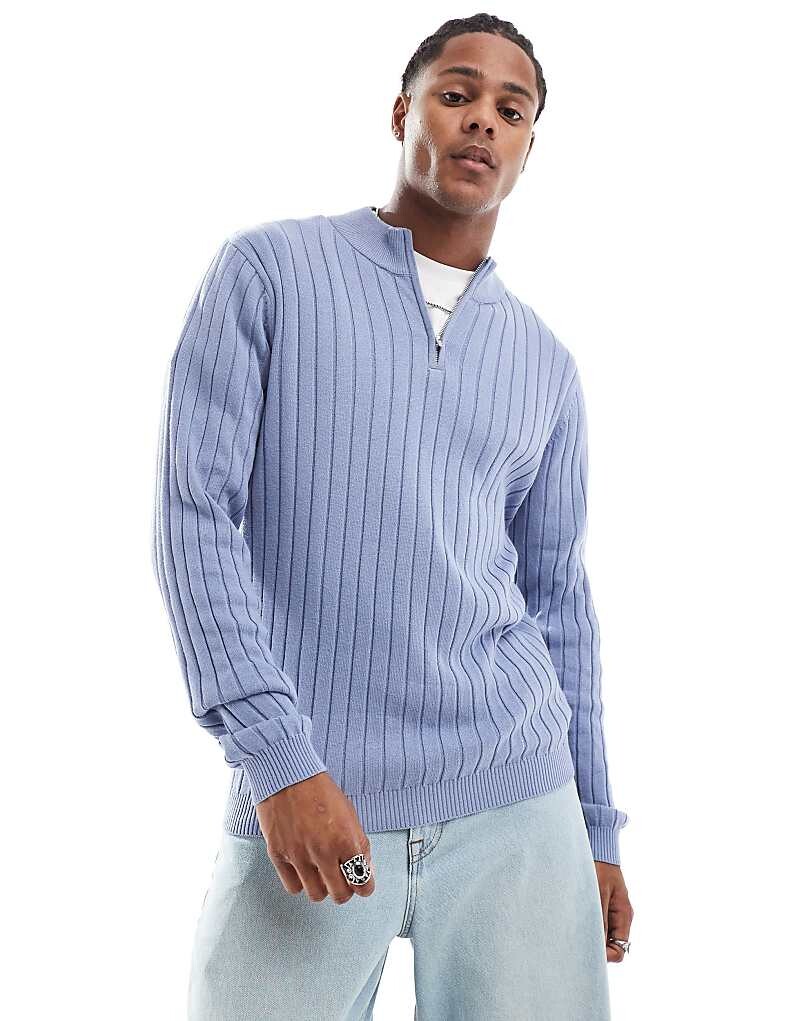 Синий вязаный свитер в рубчик ASOS DESIGN Essential с облегающим кроем и воротником на молнии
Синий вязаный свитер в рубчик ASOS DESIGN Essential с облегающим кроем и воротником на молнии