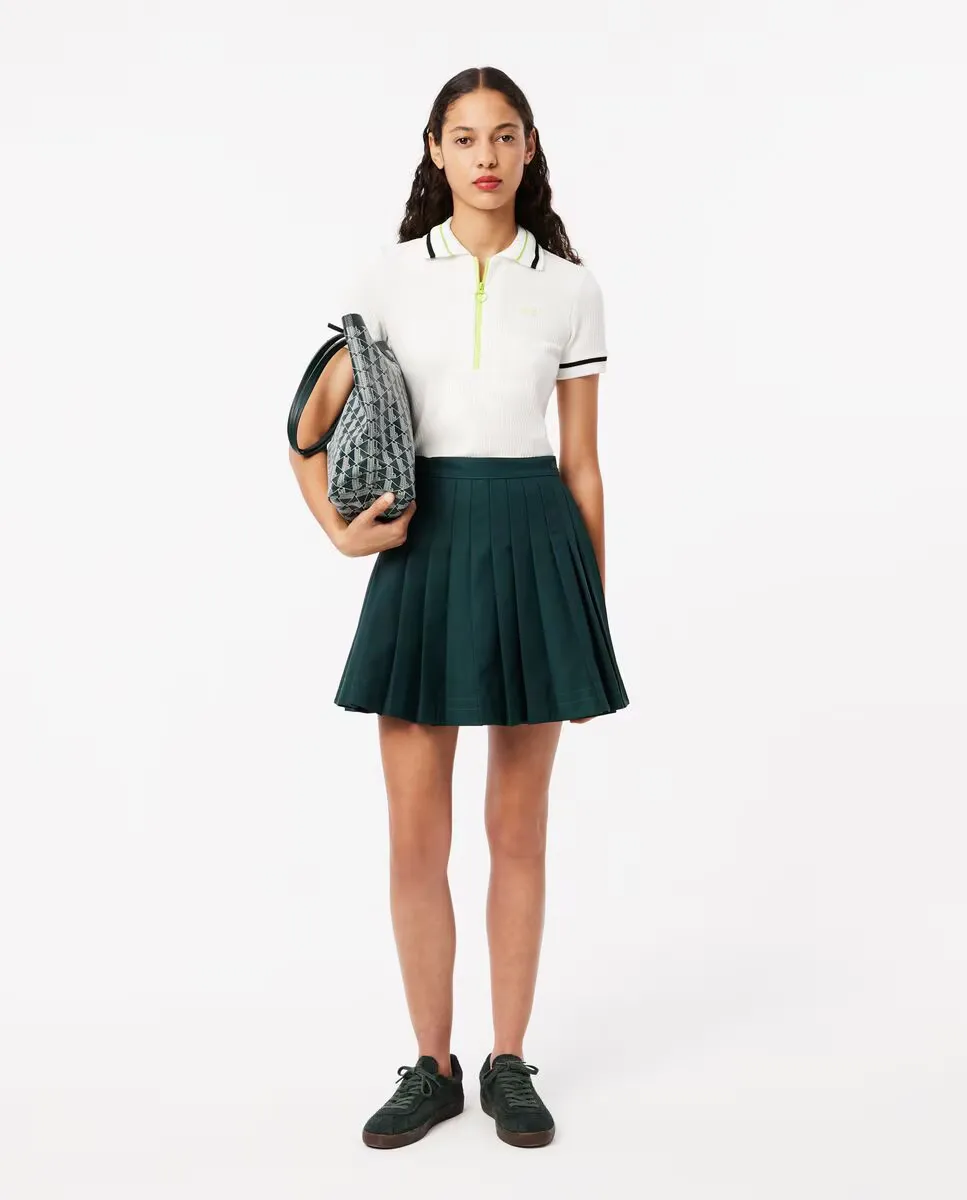 Юбка плиссированная из саржи Lacoste, зеленый
Юбка плиссированная из саржи Lacoste, зеленый