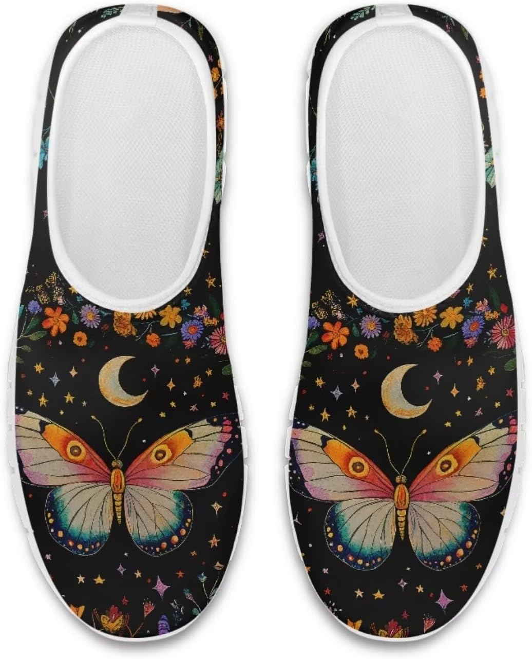 Кроссовки Chaqlin с низким вырезом, без шнурков, повседневные, для бега, ходьбы и тенниса, модные лоферы для женщин и мужчин, широкие с мягким носком, сетчатые кроссовки, Butterfly Floral Moon
Кроссовки Chaqlin с низким вырезом, без шнурков, повседневные, для бега, ходьбы и тенниса, модные лоферы для женщин и мужчин, широкие с мягким носком, сетчатые кроссовки, Butterfly Floral Moon