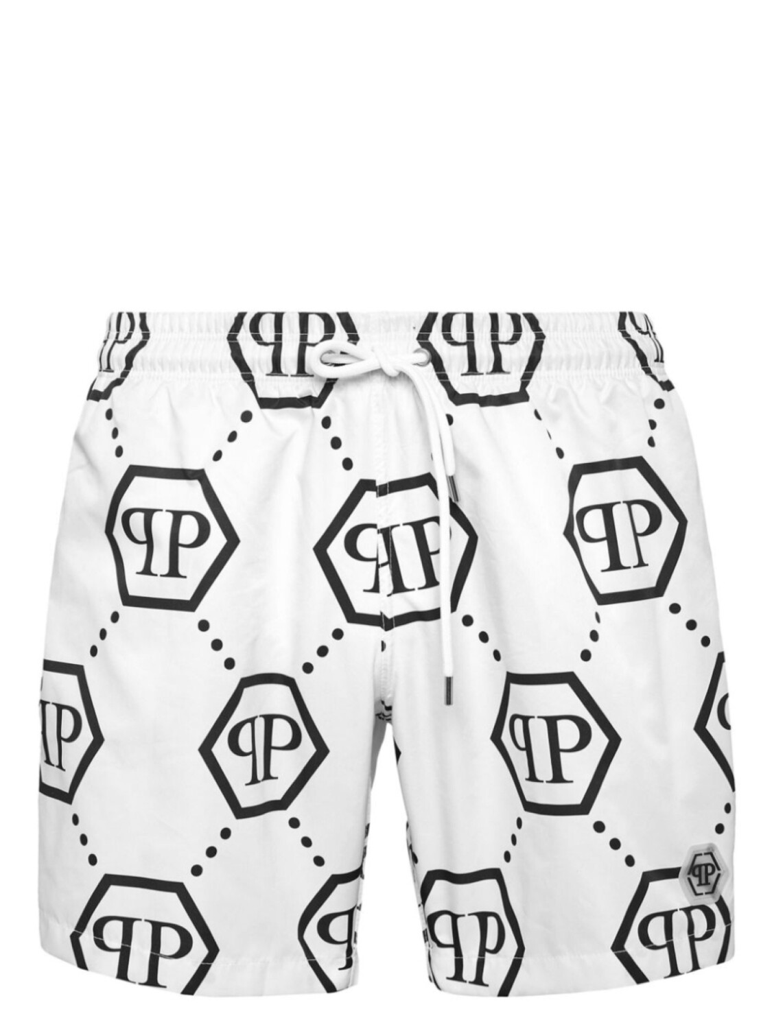 Шорты для плавания с монограммой Philipp Plein, белый
Шорты для плавания с монограммой Philipp Plein, белый