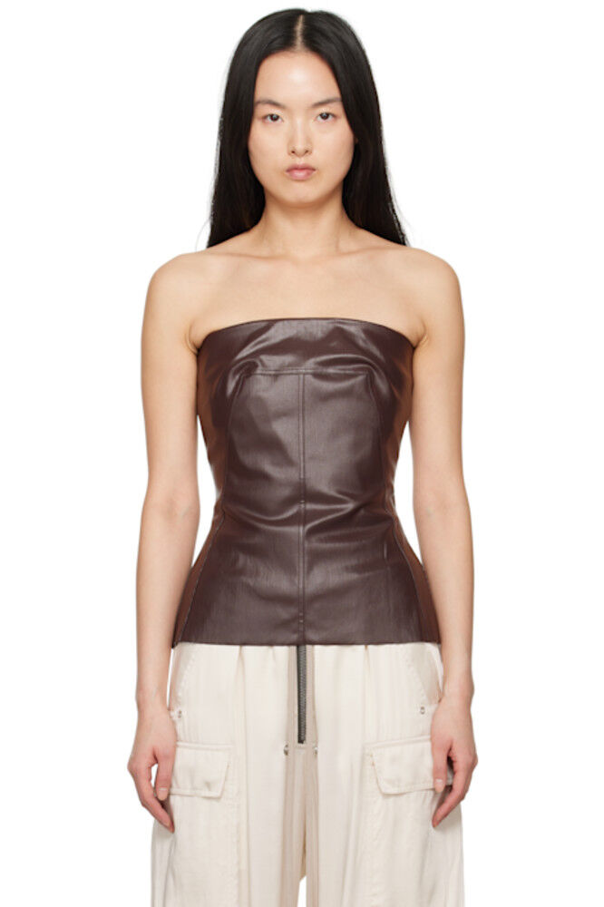 Коричневый топ-бюстье Hollywood Denim Rick Owens
Коричневый топ-бюстье Hollywood Denim Rick Owens