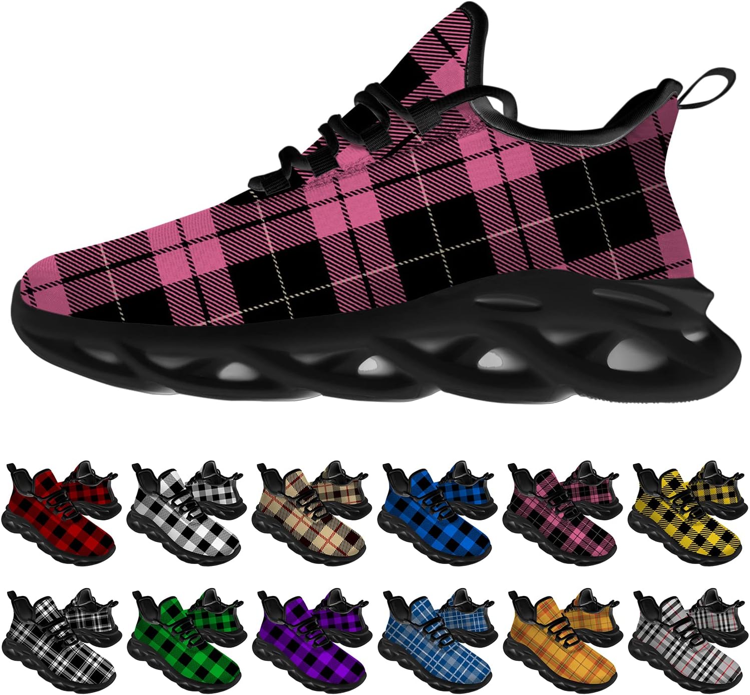 Кроссовки Ciadoon Plaid для мужчин и женщин, обувь для бега по дороге, спортивная обувь для ходьбы, тенниса, кроссовки для занятий спортом, подарки для мальчиков и девочек, розовый
Кроссовки Ciadoon Plaid для мужчин и женщин, обувь для бега по дороге, спортивная обувь для ходьбы, тенниса, кроссовки для занятий спортом, подарки для мальчиков и девочек, розовый