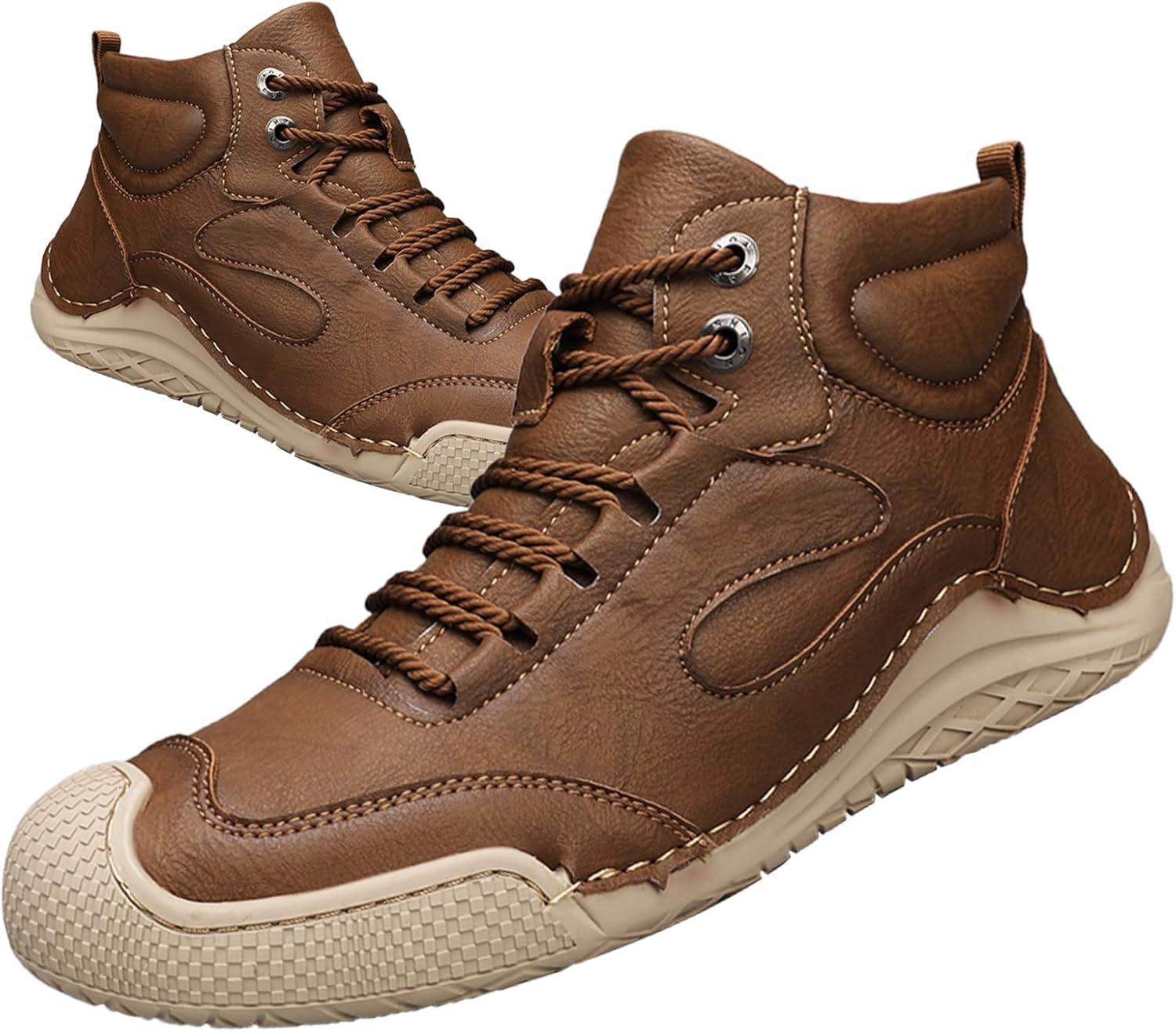 Мужские кожаные ботинки Lossarye с защитным носком, ручной работы, легкие, с нескользящей подошвой, высокие, на шнуровке, повседневные, для прогулок, на открытом воздухе, износостойкие, водонепроницаемые, для походов, темно-коричневый
Мужские кожаные ботинки Lossarye с защитным носком, ручной работы, легкие, с нескользящей подошвой, высокие, на шнуровке, повседневные, для прогулок, на открытом воздухе, износостойкие, водонепроницаемые, для походов, темно-коричневый