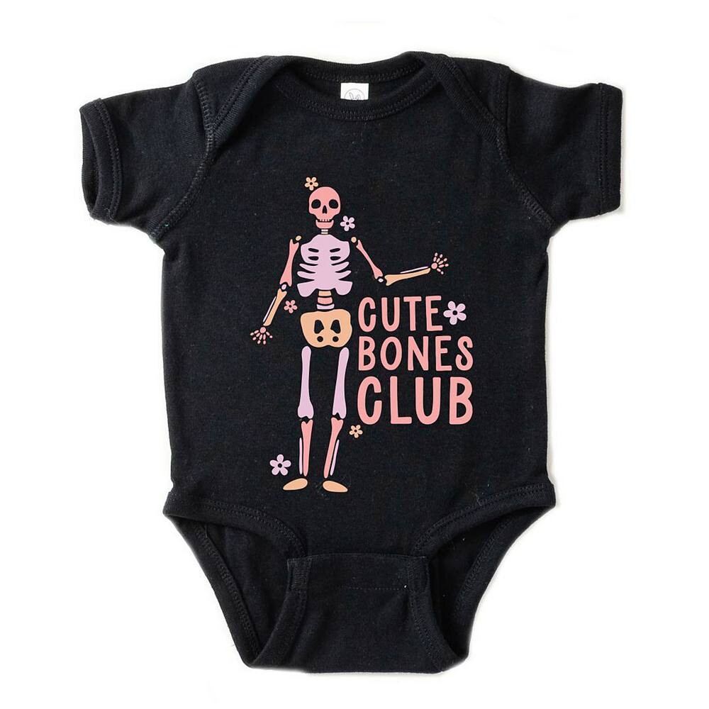 Детское боди Cute Bones Club The Juniper Shop, черный 
Детское боди Cute Bones Club The Juniper Shop, черный