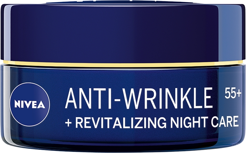 Восстанавливающий антивозрастной ночной крем против морщин Nivea, 55+ 50 мл
Восстанавливающий антивозрастной ночной крем против морщин Nivea, 55+ 50 мл
