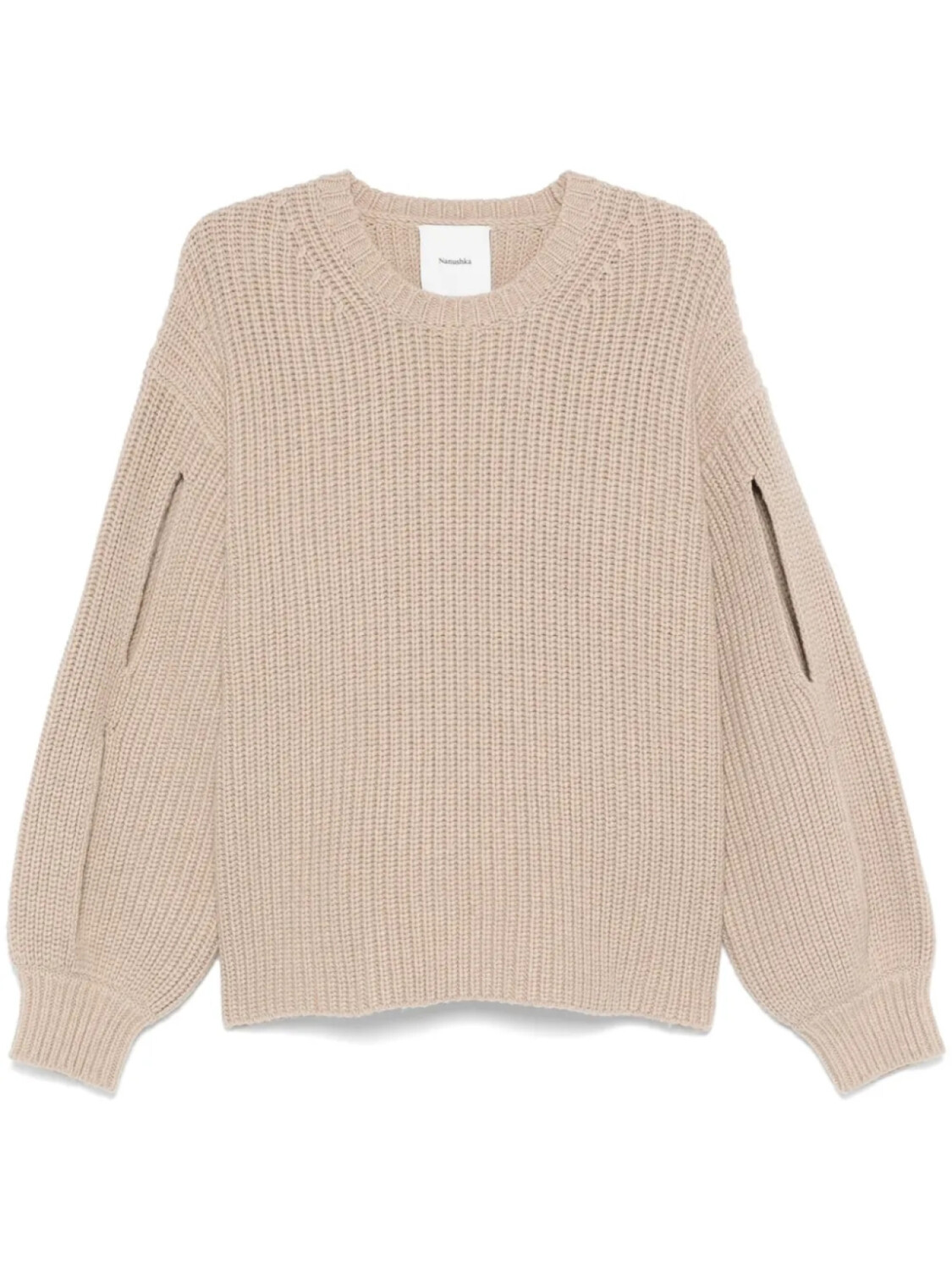 Nanushka свитер с вырезами, нейтральный
Nanushka свитер с вырезами, нейтральный