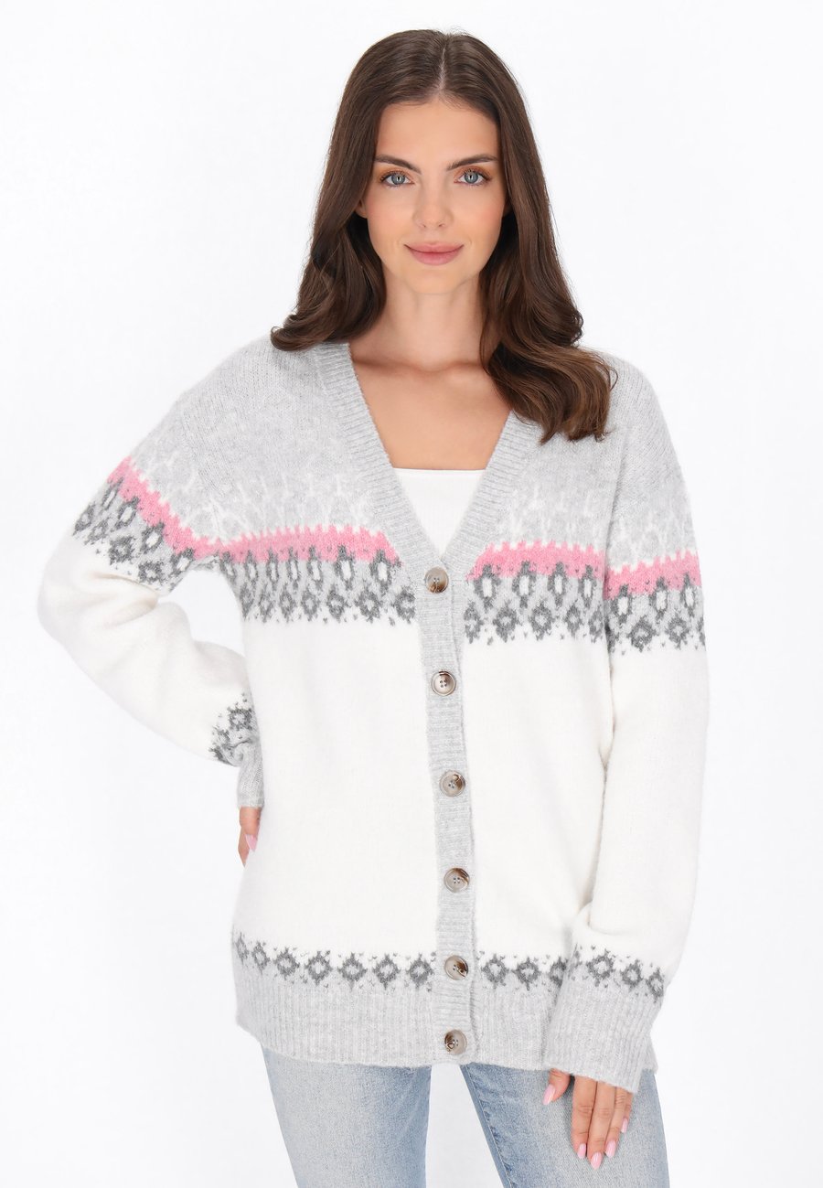 Кардиган usha Cardigan, White Multicolor/White
Кардиган usha Cardigan, White Multicolor/White