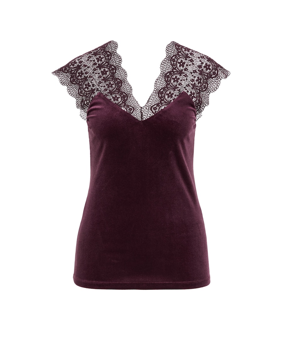 Топ WE Fashion, баклажановый
Топ WE Fashion, баклажановый