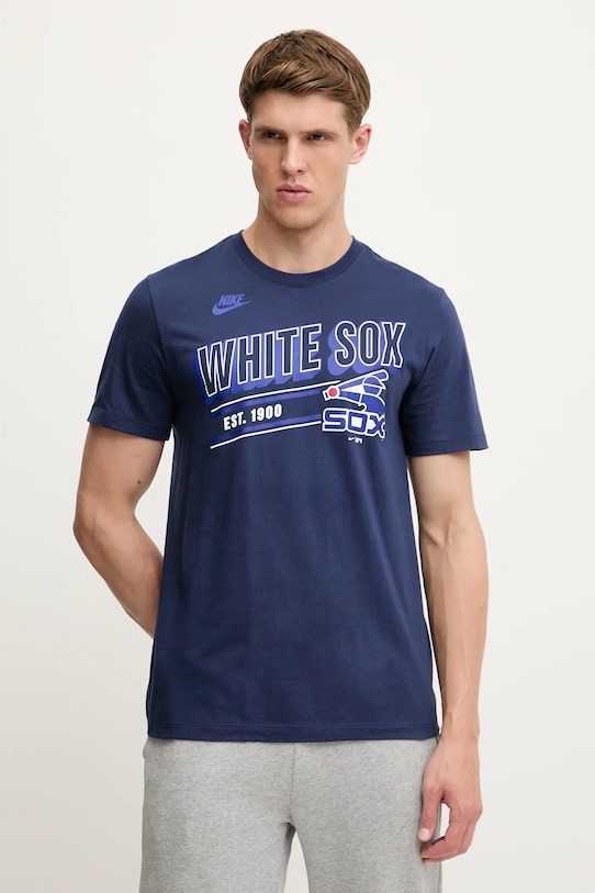 Хлопковая футболка Chicago White Sox 1976-83 Nike, темно-синий
Хлопковая футболка Chicago White Sox 1976-83 Nike, темно-синий