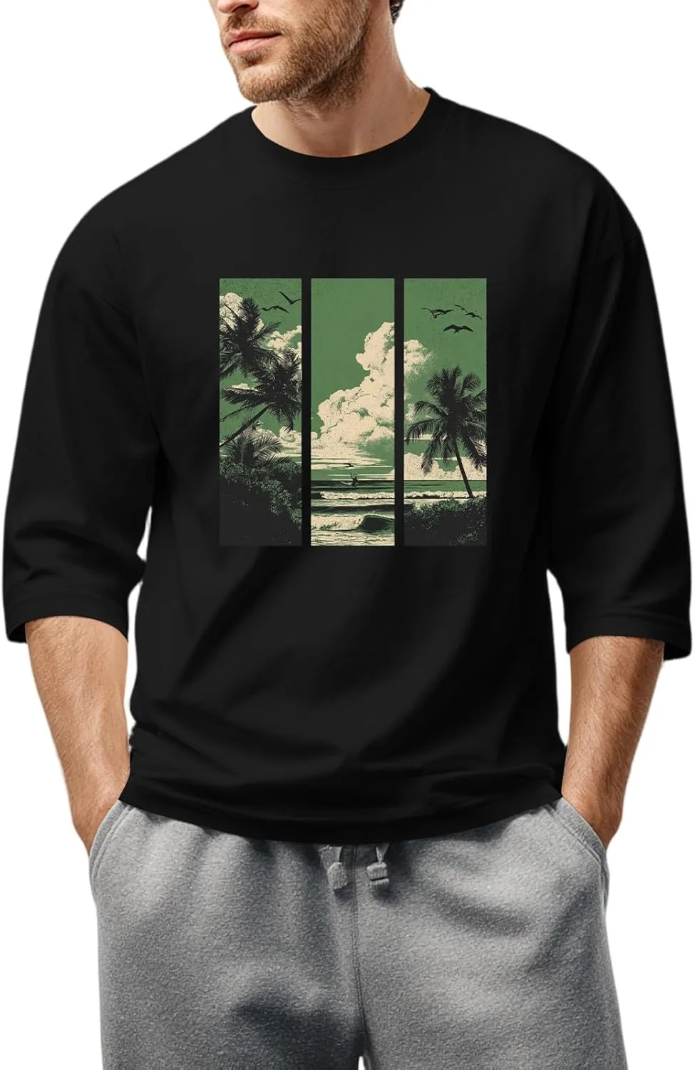 Футболка мужская Casual с принтом, классический крой, 3/4 рукава FQZWONG
Футболка мужская Casual с принтом, классический крой, 3/4 рукава FQZWONG