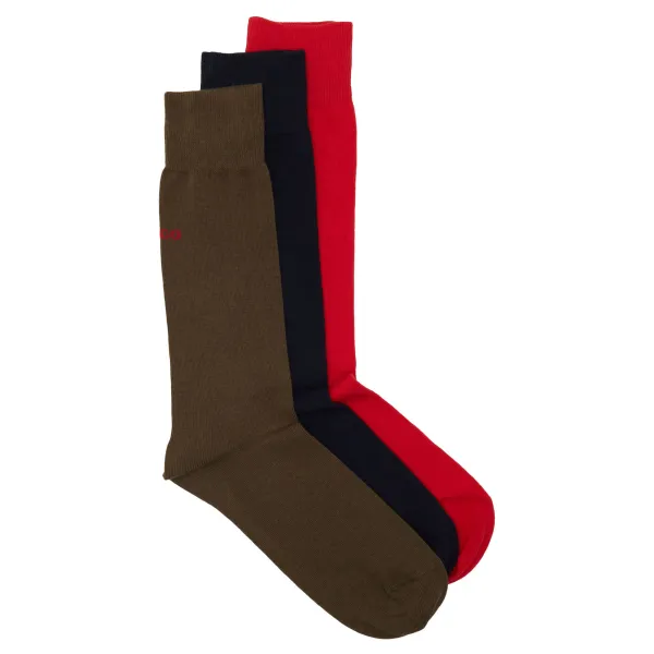 Комплект из 3 носков rs uni cc по 3 шт. Hugo, красный 
Комплект из 3 носков rs uni cc по 3 шт. Hugo, красный