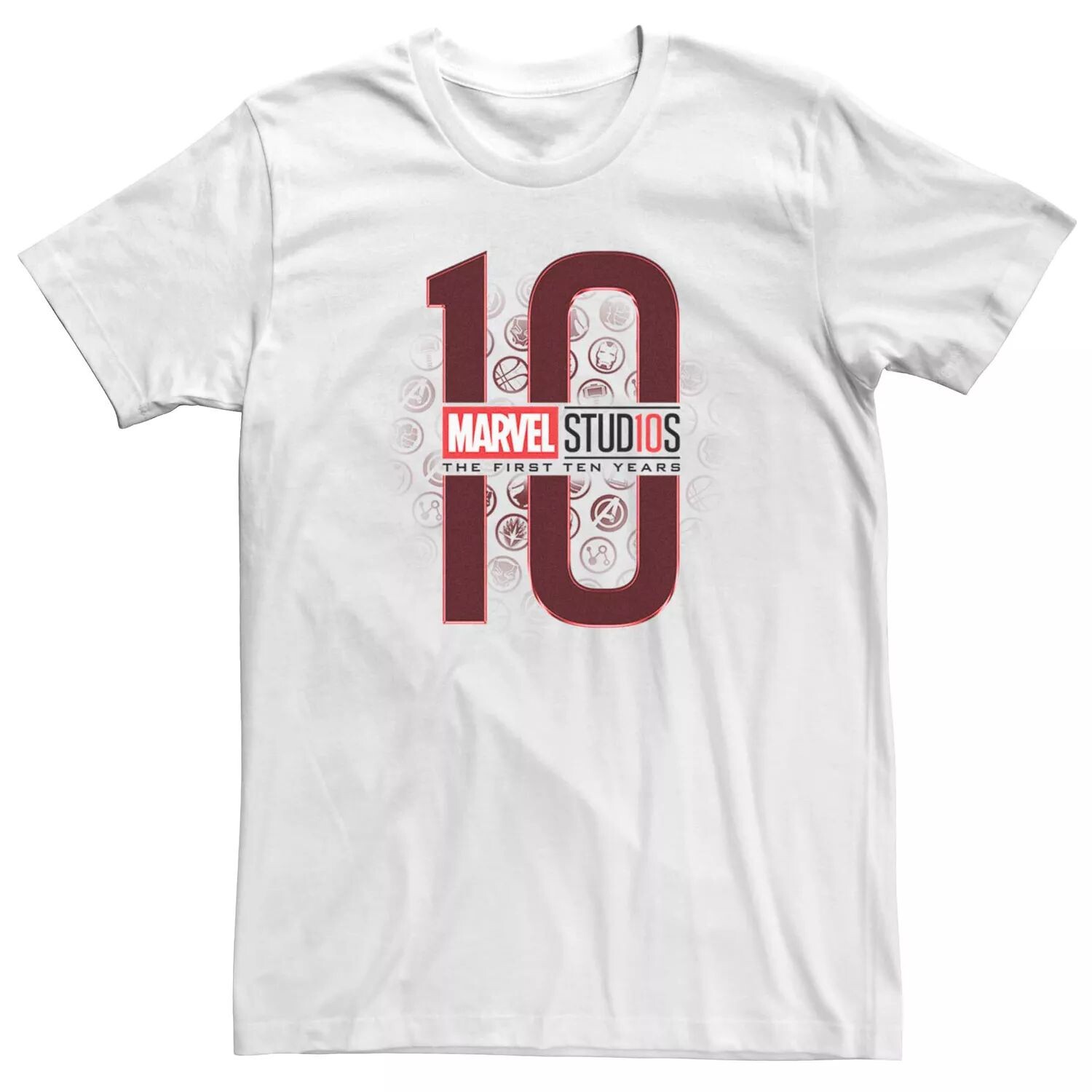 Мужская футболка с изображением героев Marvel Studios The First Ten Years для подростков Licensed Character
Мужская футболка с изображением героев Marvel Studios The First Ten Years для подростков Licensed Character