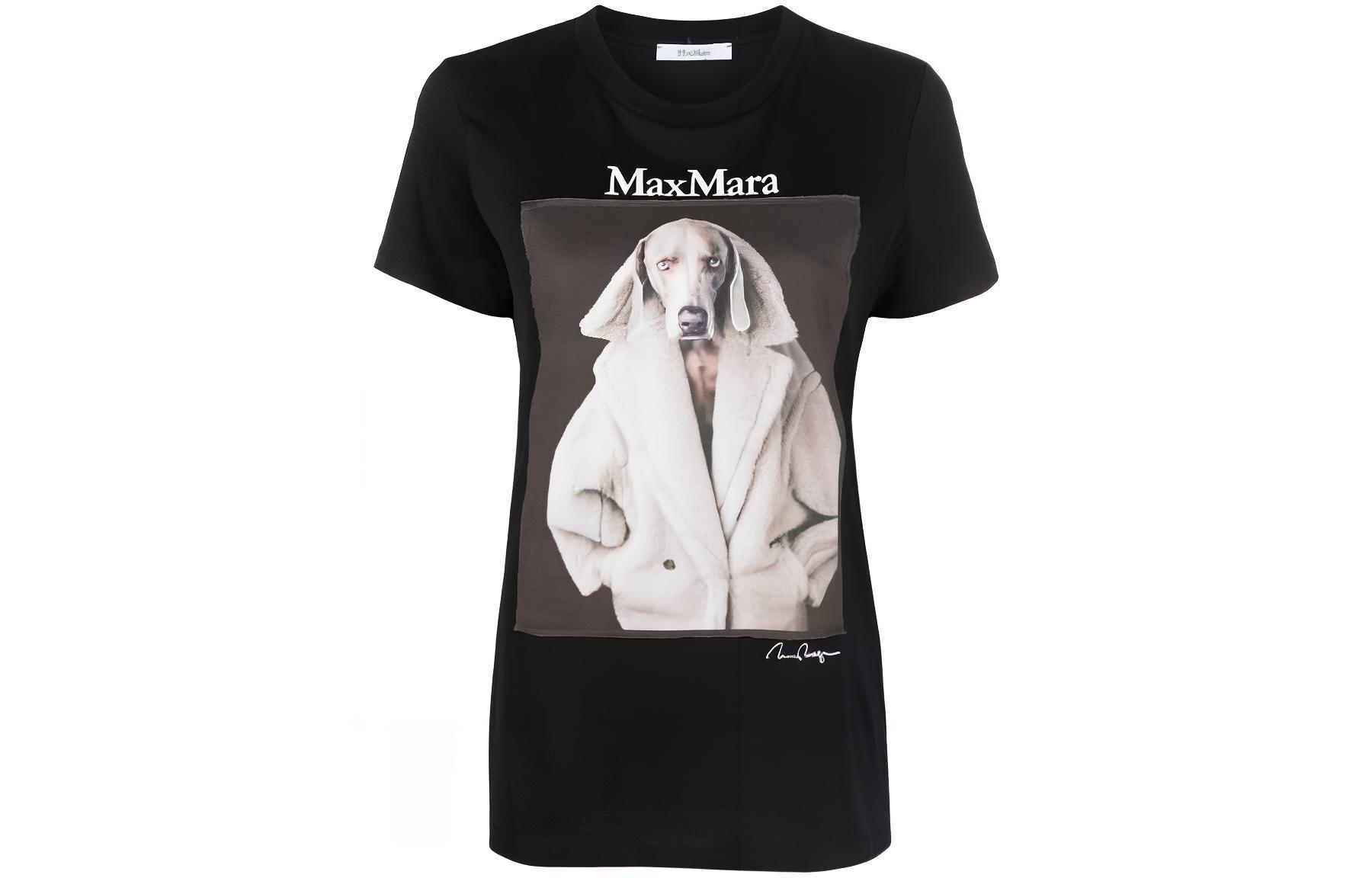 Футболка из хлопкового джерси с логотипом MaxMara, черный
Футболка из хлопкового джерси с логотипом MaxMara, черный