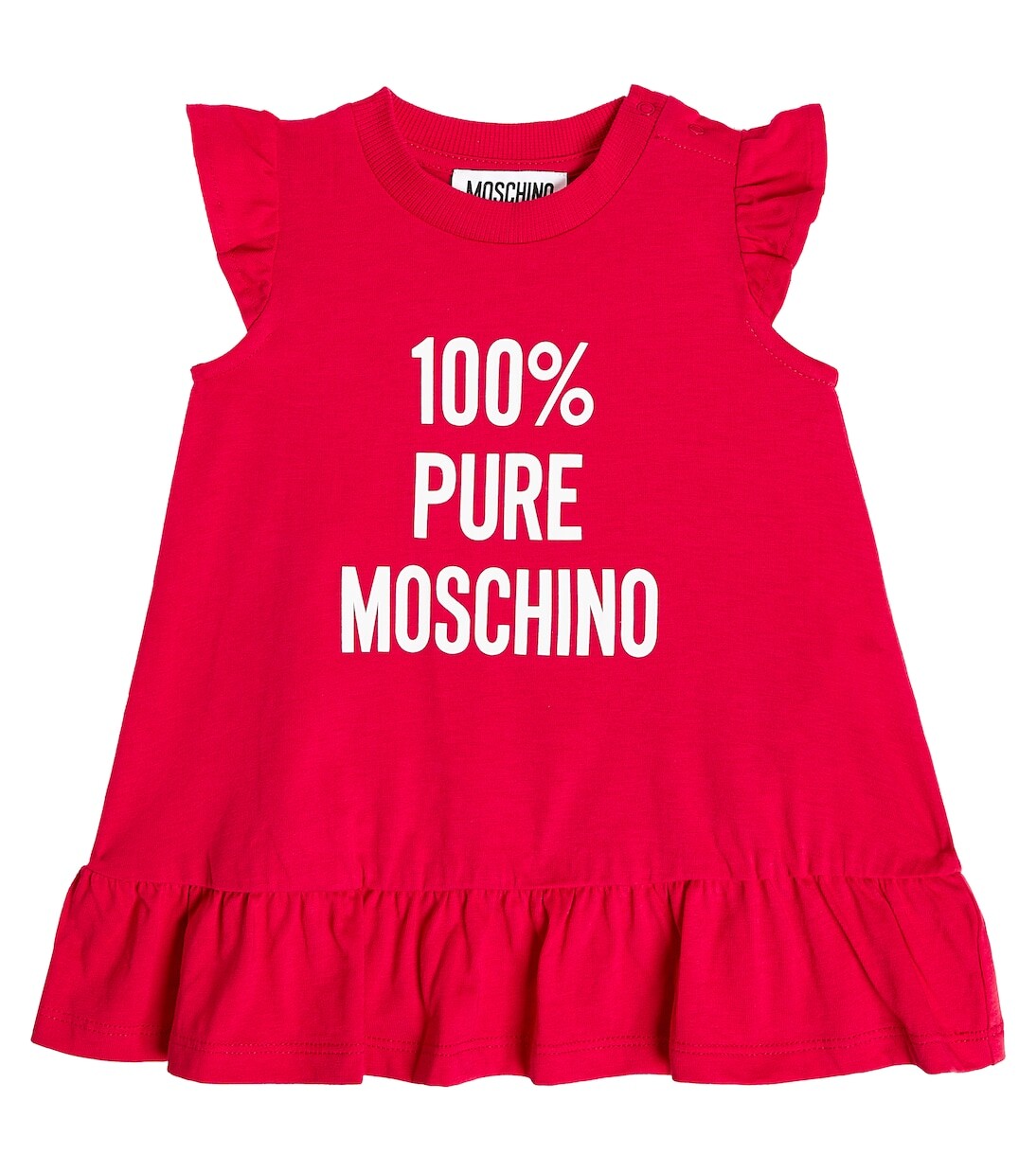 Платье из хлопкового джерси с детским принтом Moschino Kids, красный
Платье из хлопкового джерси с детским принтом Moschino Kids, красный
