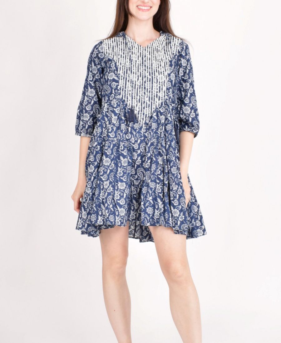 Женское мини-платье-толстовка с вышивкой RAAS, Blue
Женское мини-платье-толстовка с вышивкой RAAS, Blue