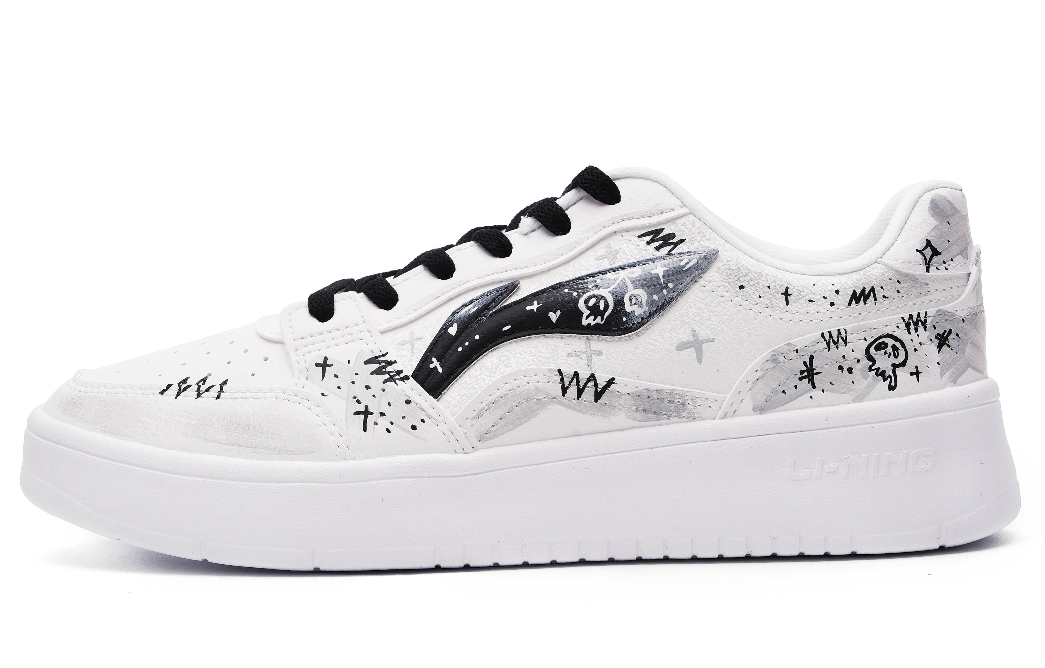 LINING Кроссовки для скейтбординга Acer Truncatum с противоскользящим покрытием, низкие, мужские, черно-белые
LINING Кроссовки для скейтбординга Acer Truncatum с противоскользящим покрытием, низкие, мужские, черно-белые