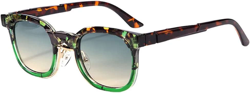 Солнцезащитные очки UV400 - «Кошачий глаз», панк, двухцветные, для женщин и мужчин, для бега и занятий спортом на открытом воздухе UYPTK, Leopard Green Blue
Солнцезащитные очки UV400 - «Кошачий глаз», панк, двухцветные, для женщин и мужчин, для бега и занятий спортом на открытом воздухе UYPTK, Leopard Green Blue