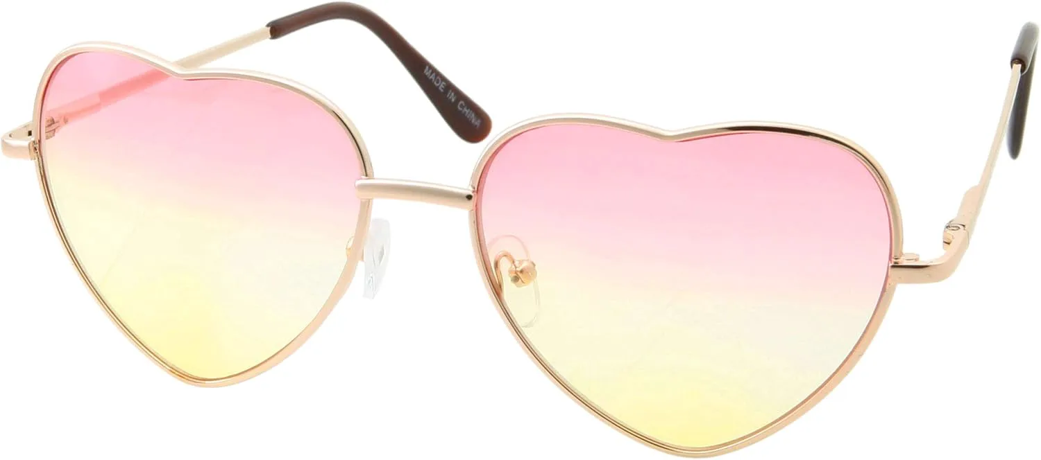 Солнцезащитные очки grinderPUNCH Heart, 2 цвета, тонкая металлическая оправа, очаровательный дизайн в форме сердца для женщин, Gold Frame | Pink/Yellow Lens
Солнцезащитные очки grinderPUNCH Heart, 2 цвета, тонкая металлическая оправа, очаровательный дизайн в форме сердца для женщин, Gold Frame | Pink/Yellow Lens