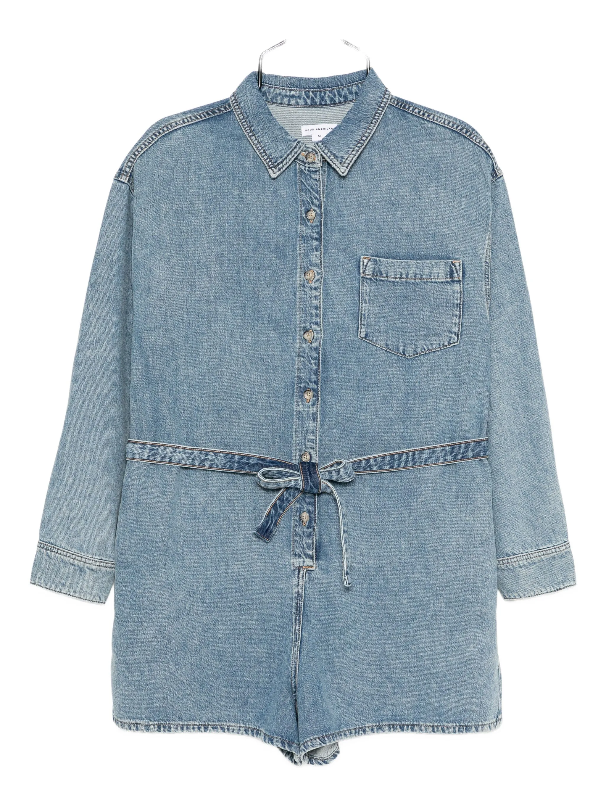 Джинсовый ромпер Weightless Good American, синий
Джинсовый ромпер Weightless Good American, синий