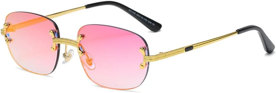 Популярные маленькие прямоугольные солнцезащитные очки в стиле ретро, без оправы, с зеркальным покрытием, защита от УФ-излучения UV400 MTZJH, Red Mirror
Популярные маленькие прямоугольные солнцезащитные очки в стиле ретро, без оправы, с зеркальным покрытием, защита от УФ-излучения UV400 MTZJH, Red Mirror