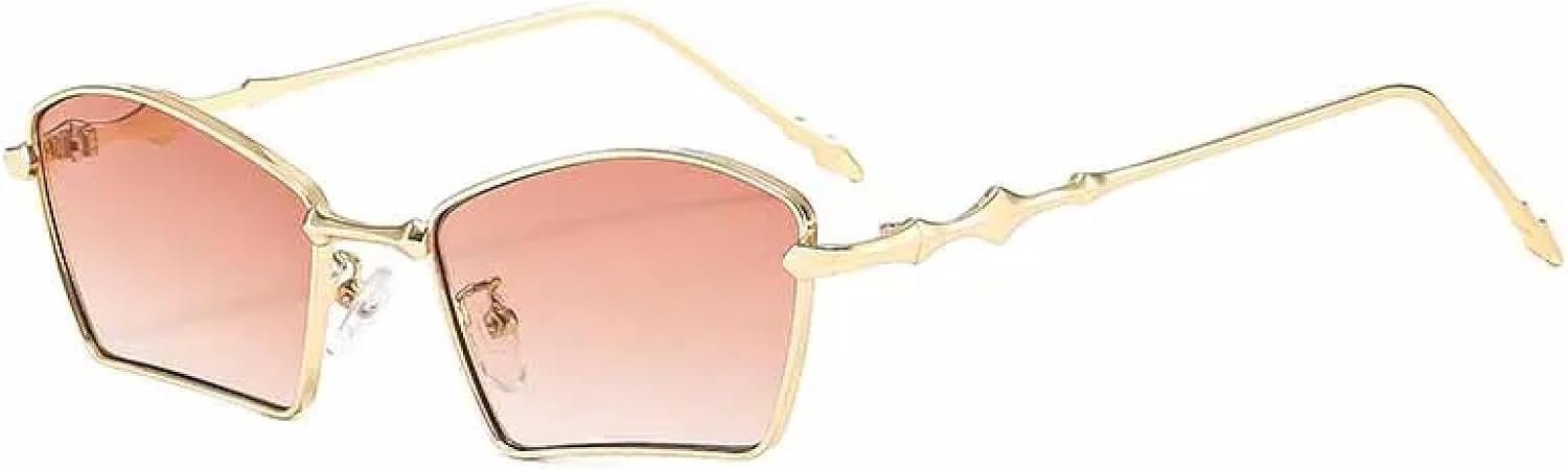 Ретро-солнцезащитные очки неправильной формы, высококачественные, для женщин и мужчин, модные, в металлической оправе, в стиле панк, для путешествий, с защитой от УФ-излучения UV400 TKKTLLT, Gold Tea
Ретро-солнцезащитные очки неправильной формы, высококачественные, для женщин и мужчин, модные, в металлической оправе, в стиле панк, для путешествий, с защитой от УФ-излучения UV400 TKKTLLT, Gold Tea