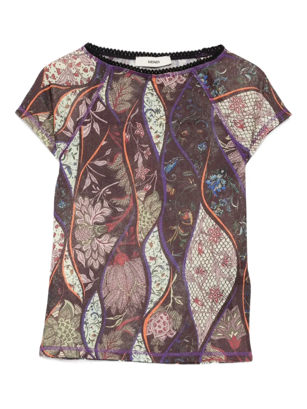 Сетчатый топ с цветочным узором SIEDRES 
Сетчатый топ с цветочным узором SIEDRES
