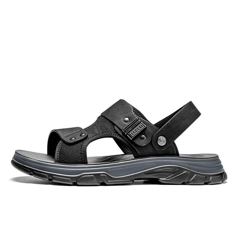 LAORENTOU Пляжные сандалии мужские, черно-песочные
LAORENTOU Пляжные сандалии мужские, черно-песочные