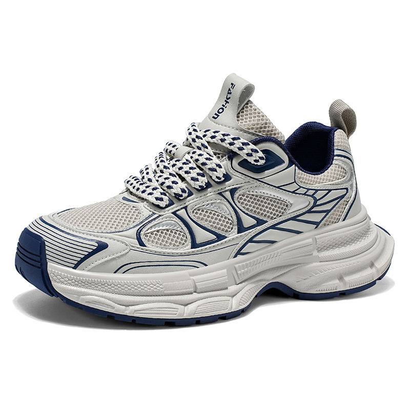 Дышащие увеличивающие рост детские повседневные кроссовки для подростков Wooden Rabbit, белый/синий 
Дышащие увеличивающие рост детские повседневные кроссовки для подростков Wooden Rabbit, белый/синий