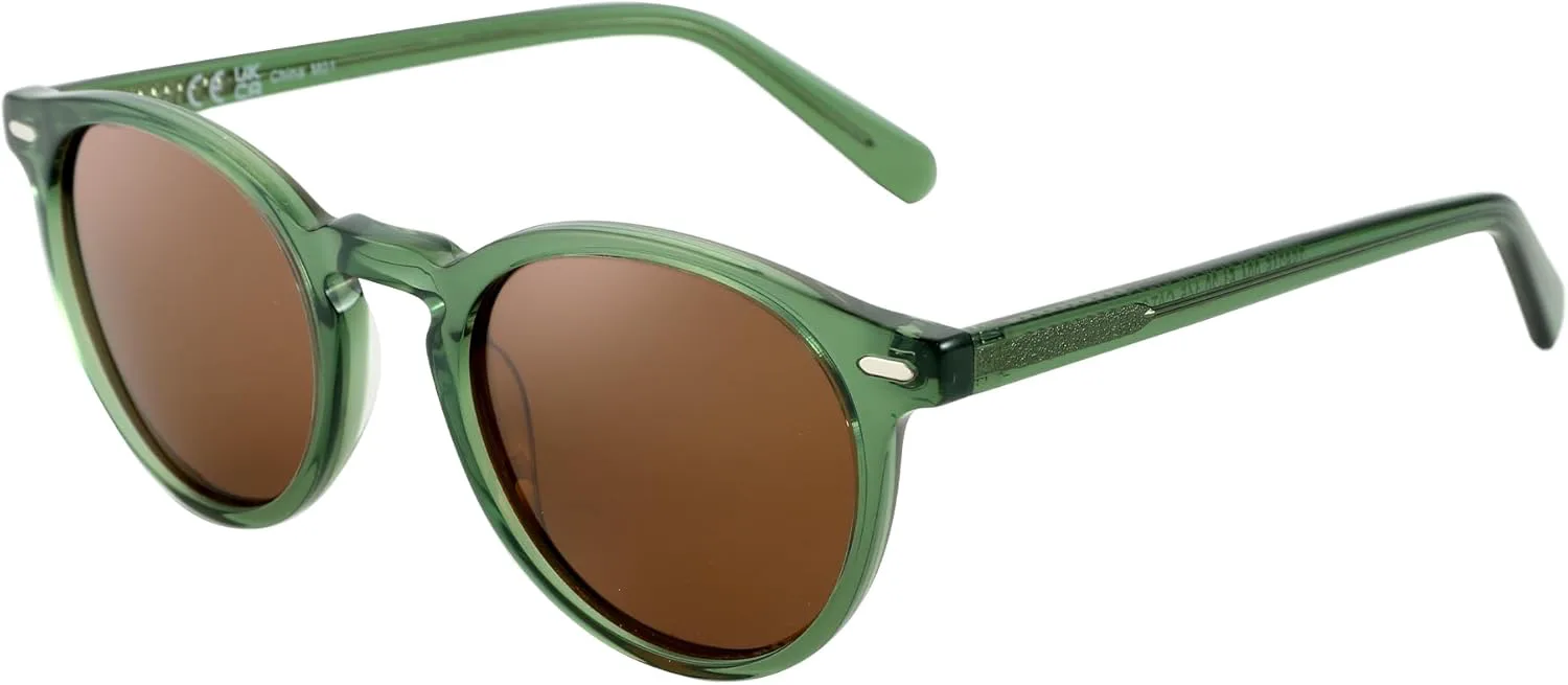 Поляризованные солнцезащитные очки ZENOTTIC для мужчин и женщин: круглые, в стиле ретро, маленькие, унисекс, модные, с защитой от УФ-излучения UV400, Crystal Green
Поляризованные солнцезащитные очки ZENOTTIC для мужчин и женщин: круглые, в стиле ретро, маленькие, унисекс, модные, с защитой от УФ-излучения UV400, Crystal Green