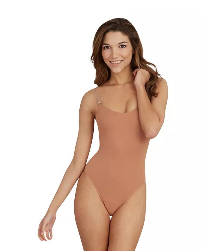 Женский купальник на бретельках с прозрачными переходными бретелями Capezio, бежевый
Женский купальник на бретельках с прозрачными переходными бретелями Capezio, бежевый