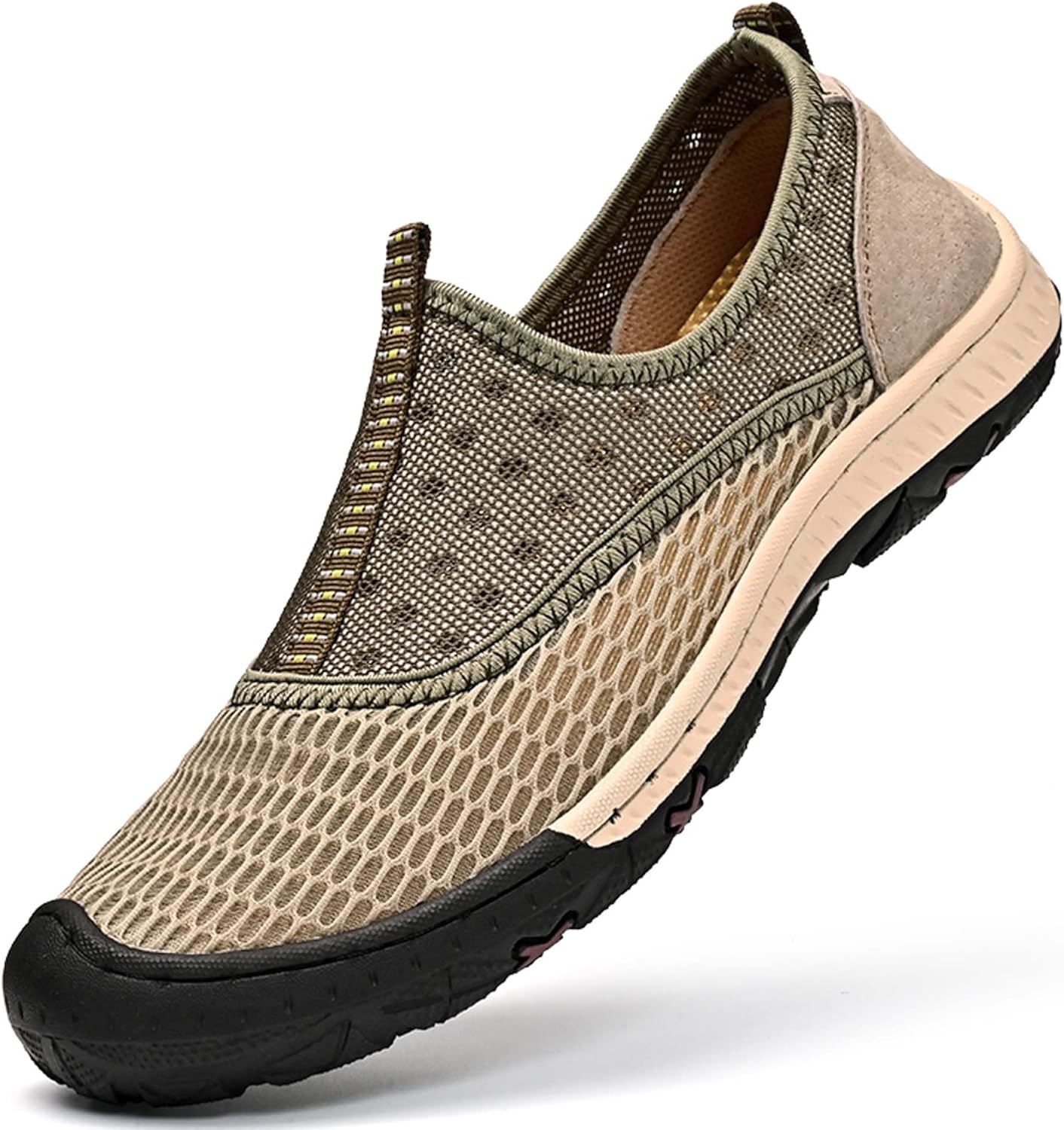 Мужские повседневные прогулочные кроссовки, дышащие сетчатые кроссовки, легкий корпус обуви, защита носка, обувь для занятий в помещении, водительская обувь, кроссовки, удобные, мягкие, противоскользящие Vtiao, бежевый
Мужские повседневные прогулочные кроссовки, дышащие сетчатые кроссовки, легкий корпус обуви, защита носка, обувь для занятий в помещении, водительская обувь, кроссовки, удобные, мягкие, противоскользящие Vtiao, бежевый