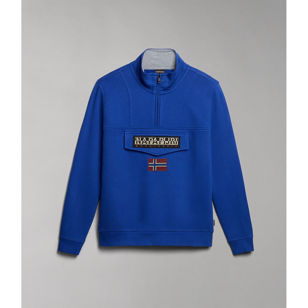 Толстовка Napapijri Burgee 1 Half Zip, синий 
Толстовка Napapijri Burgee 1 Half Zip, синий