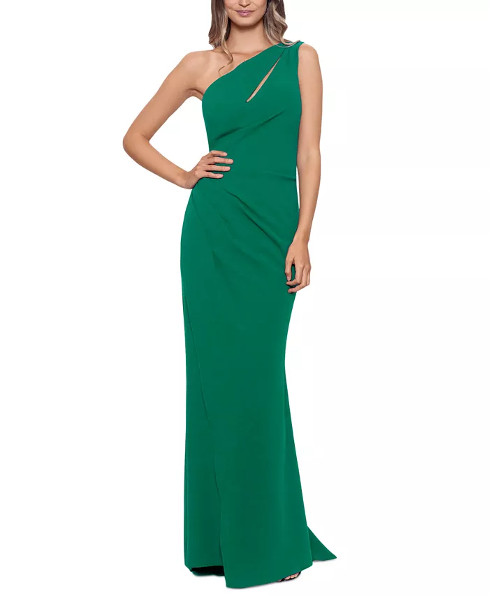 Платье с асимметричным плечом и вырезом Betsy & Adam, зеленый
Платье с асимметричным плечом и вырезом Betsy & Adam, зеленый