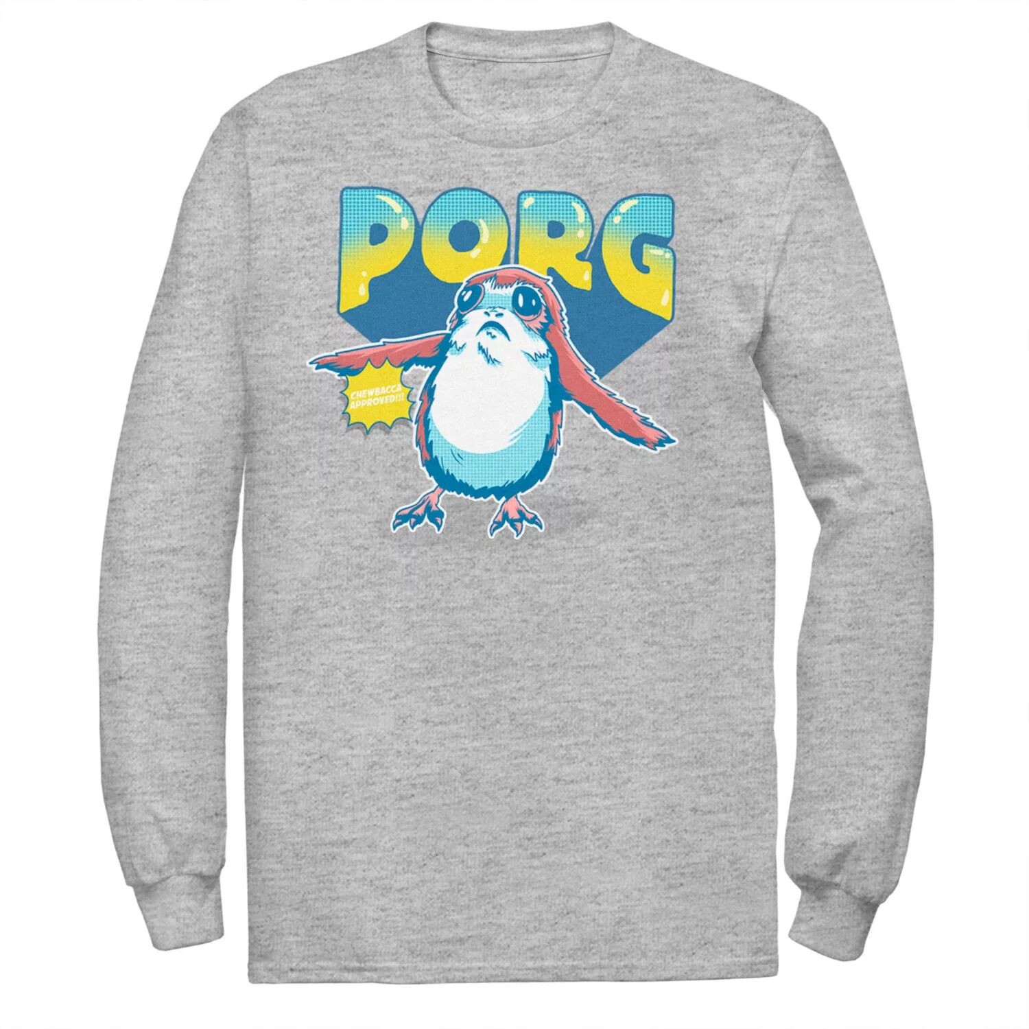 Мужская футболка с изображением комиксов и портретом «Звездные войны Порг Чубакка» Licensed Character
Мужская футболка с изображением комиксов и портретом «Звездные войны Порг Чубакка» Licensed Character