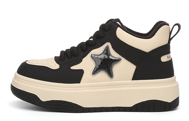 Кеды, скейтборд обувь женская высокая Rich Birds, бежевый/черный
Кеды, скейтборд обувь женская высокая Rich Birds, бежевый/черный