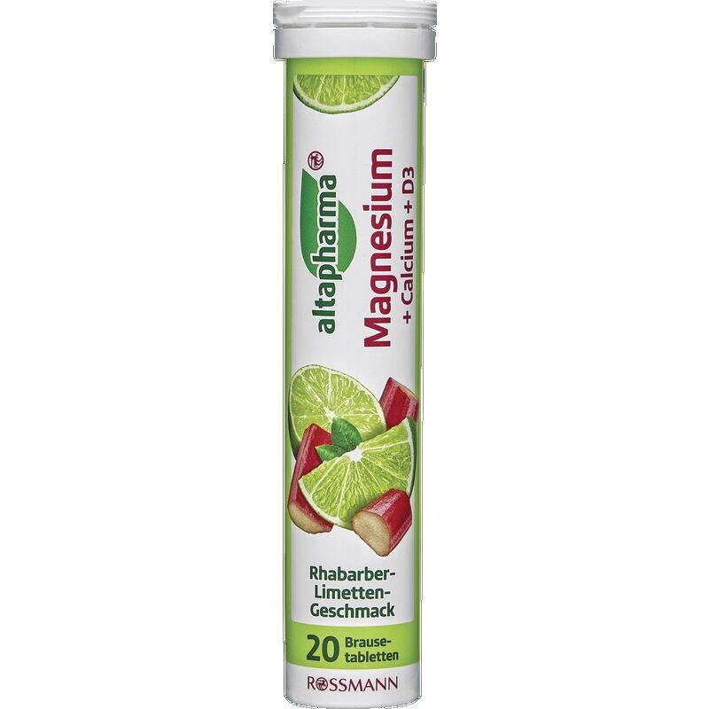 Шипучая таблетка Магний + Кальций + D3 altapharma, 92 g
Шипучая таблетка Магний + Кальций + D3 altapharma, 92 g