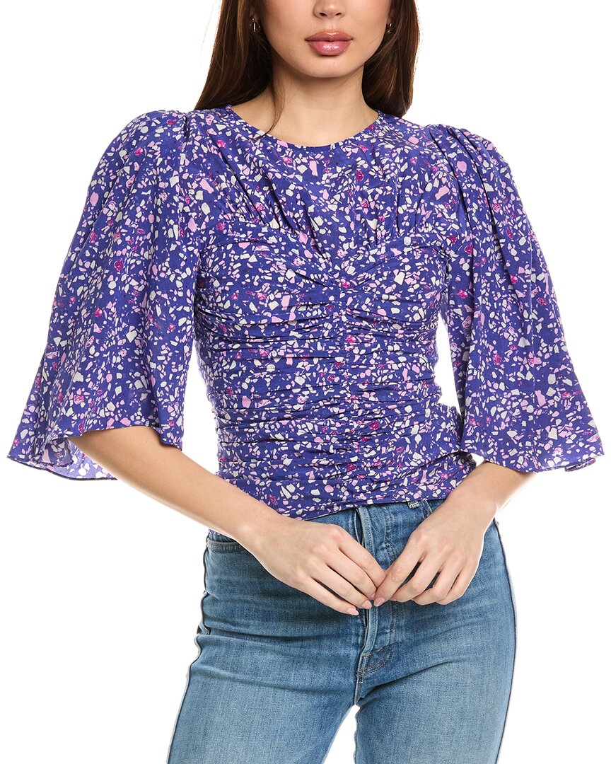 Isabel Marant E'toile Lidiane Блуза из смесового шелка Isabel Marant Étoile, синий
Isabel Marant E'toile Lidiane Блуза из смесового шелка Isabel Marant Étoile, синий