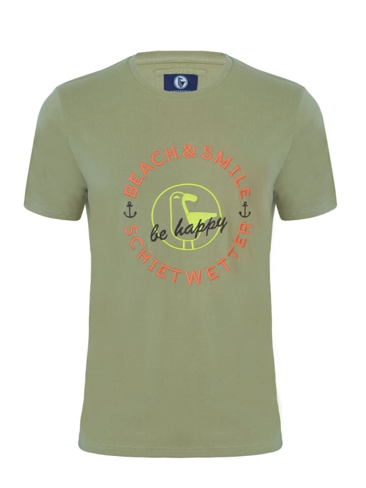 Футболка Strandwetter Baris, 100% Baumwolle, песочный 
Футболка Strandwetter Baris, 100% Baumwolle, песочный