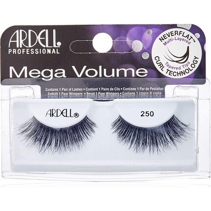 Ресницы 3D Mega Volume Lashes номер 250 черные, Ardell 
Ресницы 3D Mega Volume Lashes номер 250 черные, Ardell