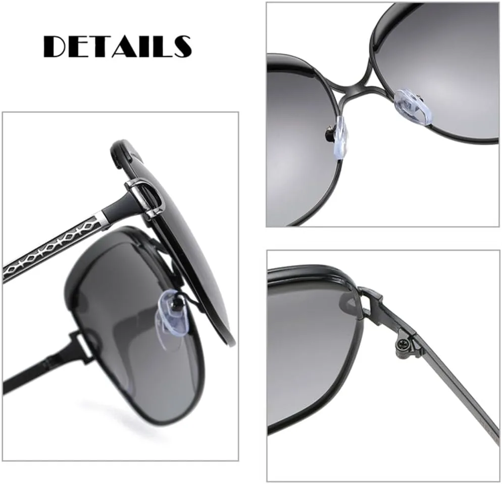 Большие поляризованные солнцезащитные очки для женщин, металлические, винтажные, с антибликовым покрытием, очки для вождения, защита от УФ-излучения UV400 VFDHN, 5
Большие поляризованные солнцезащитные очки для женщин, металлические, винтажные, с антибликовым покрытием, очки для вождения, защита от УФ-излучения UV400 VFDHN, 5