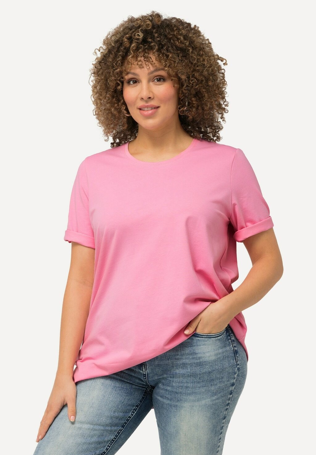 Базовая футболка RUNDHALSAUSSCHNITT HALBARM Ulla Popken, светло-розовый
Базовая футболка RUNDHALSAUSSCHNITT HALBARM Ulla Popken, светло-розовый